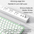 B087 2.4G Portable 78 Keys Dual Mode Wireless Bluetooth Keyboard And Mouse