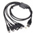 5-in-1 USB Charging Cable for Wii U / NEW 3DSXL / NEW 3DS / NDS LITE SP / PSP