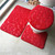 1 Set Three-Piece Set Flannel Anti-Slip Kitchen Bath Toilet Rug Mat Washable Carpet