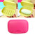 Home Travel Soap Box Lock Sealed Waterproof Leakproof Soap Holder Case with Cover Soap Dishes Container,Random Color Delivery,Large,Size:12x8x4cm