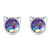 S925 Sterling Silver Fish Scale Cat Head Ear Studs Women Earrings