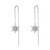 S925 Sterling Silver Snowflake Ear Line Women Earrings