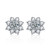 XEZ002 925 Silver Sun Flower Earrings Moissanite Diamond Personal Earrings