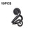10 PCS Simple Finger Pressing Metal Ear Clip