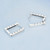 Sterling Silver Geometric Minimalist Rectangular Earrings