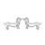 Sterling Silver S925 Cute Dachshund Animal Stud Earrings