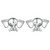 S925 Sterling Silver Elephant Cute Animal Stud Earrings