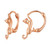 Sterling Silver S925 Diamond Stretch Cat Stretch Earrings, Size: