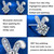 XEA010 S925 Silver Needle Full Diamond Rabbit Earrings Women Mosan Diamond Earrings