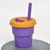 Children Silicone Straw Cups Drop And High Temperature Resistant Water Cups