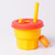 Children Silicone Straw Cups Drop And High Temperature Resistant Water Cups
