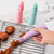 4 PCS Silicone Crooked Barbecue Oil Bottle Brush With Scale