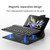 GKK Magnetic Folding Bluetooth Keyboard Leather Case with Pen