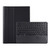 Y0N5-A TPU Case Lambskin Texture Round Keycap Bluetooth Keyboard Leather Case with Holder & Touchpad