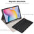 A7 Square Cap Bluetooth Keyboard Leather Case with Pen Slot for Samsung Galaxy Tab S6 Lite / S7 / A7 10.4 2020