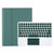 YA09B-A Candy Color TPU Round Keycap Touch Bluetooth Keyboard Leather Case with Pen Slot