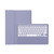 AH18 Detachable Bluetooth Keyboard Leather Tablet Case