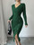 French Waist-tight Mid-length Sheath Inner Wear Base Skinny Knit Dress