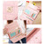 Fashion Argyles Texture Metal Crown 3-Folding Long Design PU Leather Wallet Coin Purse for Women