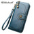 Vintage Button Phone Purses Women Wallets Female Purse Leather Brand Retro Ladies Long Zipper Woman Wallet Card Clutch