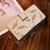 Long Gold Hollow Leaves Coin Purse Card Holders Wallet for Women