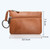 AP122 Leather Mini Multifunctional Coin Purse Small Card Holder Retro Zipper Short Clutch, Black, Dark Brown, Brown, Light Brown, Purple Red, Army Green, Navy Blue