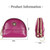2027 Lady Leather Zipper Wallet Purse Double-pocket Little Shell Bag