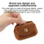 Vintage Genuine Leather Mini Wallet Coin Purse Storage Bag