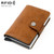 KB239 Crazy Horse Texture RFID Aluminum Alloy Multi-card Wallet
