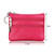 Genuine Leather Double Zipper Key Coin Purse