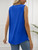 2-piece Women's Vest Pleated Square Neck Sleeveless Tuxedo Top