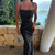 Women's Spaghetti-Strap Sparkly Evening Dress