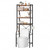 68-Inch Over-the-Toilet Storage Rack, Iron & Wood Bathroom Organizer Shelf for Towels and Toiletries