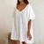 Womens Comfortable Cotton Nightgown Loungewear
