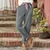 Casual Breasted Cotton Linen Loose Casual Women's Cotton Pants