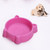 2 PCS Eco-friendly Plastic Anti-skid Cat Face Bowl Pet Supplies