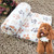 Dog Kennel Mat Footprints Pattern Thick Warm Coral Fleece Pet Dog Blankets, Size: M, 60*80cm