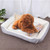 Dog Bone Pattern Big Soft Warm Kennel Pet Dog Cat Mat Blanket,with Blanket Size: XXS, 45×30×15cm