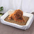 Dog Bone Pattern Big Soft Warm Kennel Pet Dog Cat Mat Blanket,  with Rattan Mat Size: XL, 90×70×15cm