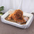Dog Bone Pattern Big Soft Warm Kennel Pet Dog Cat Mat Blanket, with Rattan Mat & Blanket Size: M, 70×50×15cm