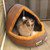 Pet Dog Cat  Warm Soft Bed Pet Cushion Dog Kennel Cat Castle Foldable Puppy House with Toy Ball