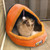 Pet Dog Cat  Warm Soft Bed Pet Cushion Dog Kennel Cat Castle Foldable Puppy House with Toy Ball