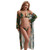 Three-piece Leopard-print Swimsuit Mesh Blouse Beach Halter Lace-Up Bikini