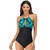DS40 Ladies Slim and Conservative Halter Neck Swimsuit