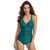 HS18110 Women Belly Cover One-Piece Swimsuit With Chest Pad