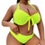 Sexy Plus Size High Waist Split Bikini Swimsuit