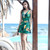 Summer Printed Skirt-Style Ladies One-Piece Sexy Backless Swimsuit