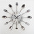 Creative Restaurant Kitchen Living Room Stainless Steel Knife and Fork Quartz Wall Clock