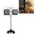 Creative Home Office Bedroom Retractable Flip Trolley Small Balance Clock