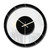 TM011 B Round Wooden Dial Transparent Acrylic Mute Wall Clock